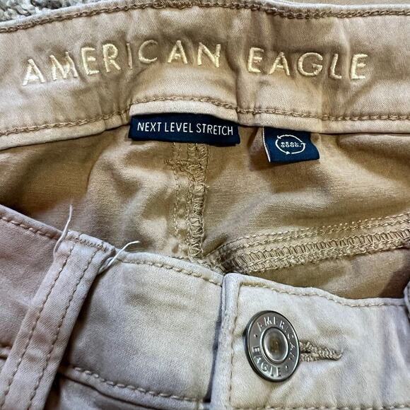 American Eagle High Rise Women's Tan Jegging Pants Sz 8 Regular - Picture 7 of 10